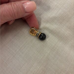Elegant Gold and Black Pendant